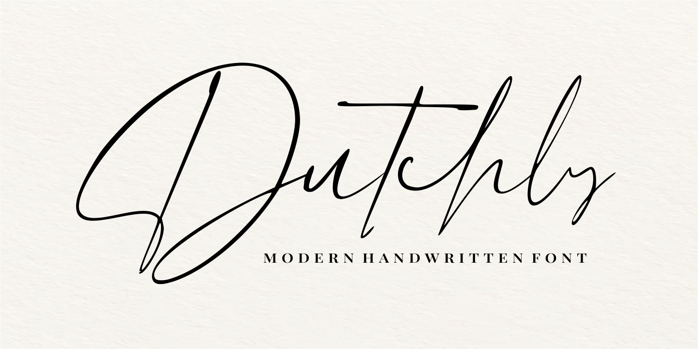 Dutchly Font preview